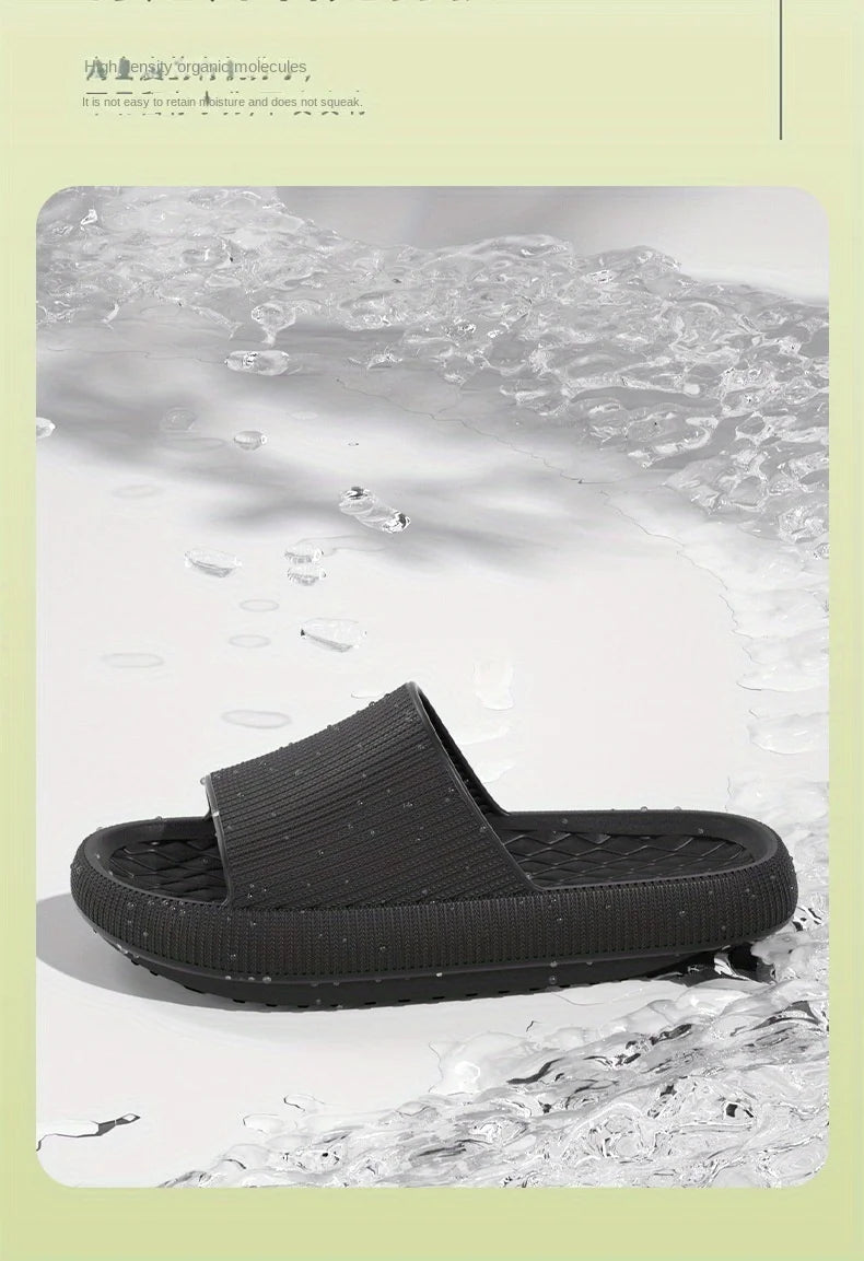 Women Thick Platform Cloud Slippers EVA Soft Sole Pillow Slides Summer Beach Flip Flops Women Non Slip Bathroom Home Slippers