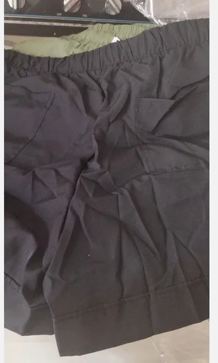 Women Shorts Summer Loose Solid Color Elastic Waist Drawstring Pockets Fashionable woman's Shorts Dropshipping Sale YDS7088