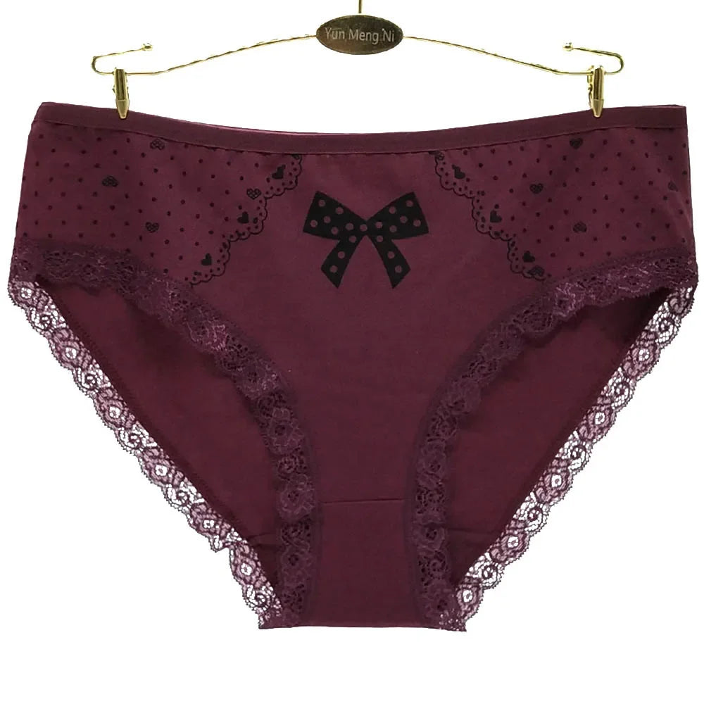 Cotton Panties Plus Size Underwear Women Briefs High Waist Panty Woman Lingerie Lady Girl Intimate 4XL 3XL 2XL 6 Pieces/Lot