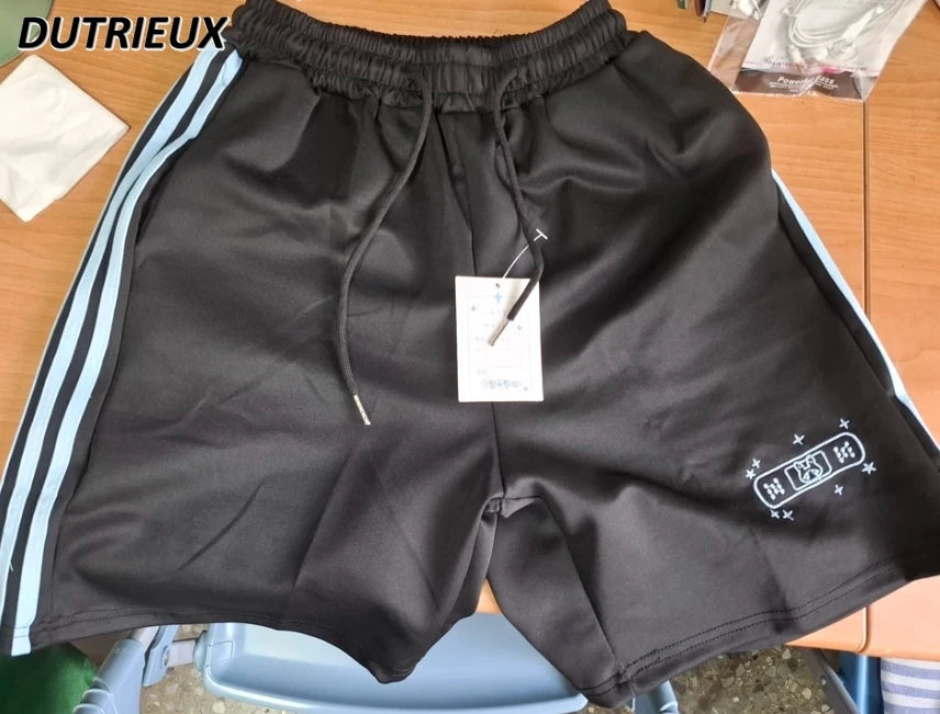 Japanese Original Straight Short Pants and Leg Covers Water Color Matching Elastic Waist Sweet Girls' Versatile Shorts