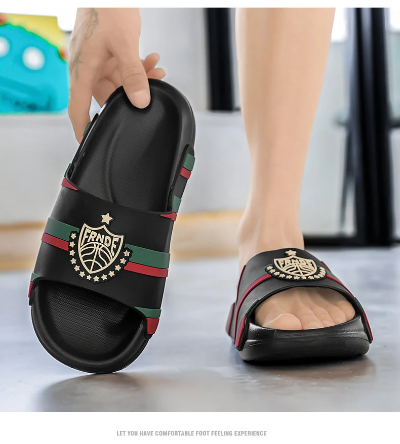 Fashion Designer Slippers For Men Women Summer Casual Men's Slides Outdoor Beach Slippers Lightweight Women's Platform Sandals
