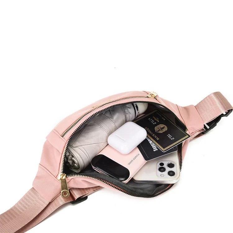 Women Waist Bags for Women Oxford Leisure Color Chest Bag Shoulder Crossbody Waist Bags Handbags Female Messenger Belt Bags