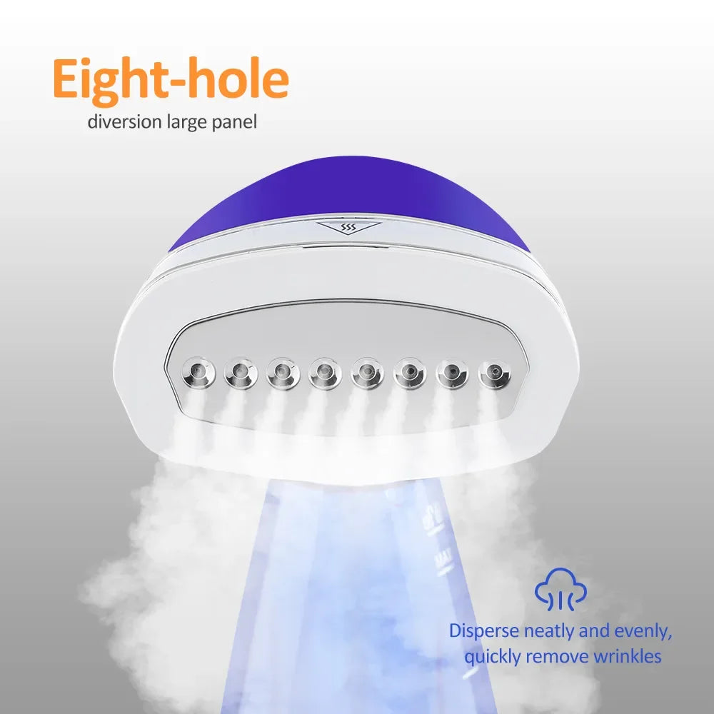 Handheld Garment Steamer for Clothes 1600W Powerful Electric Steam Iron Foldable Portable Traveling Clothes Steamer Home