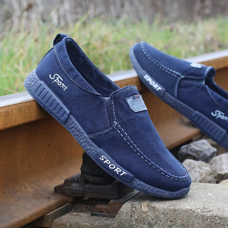 Men Shoes Casual Walking Flats Slip-on Canvas Shoes Spring Summer Breathable Lightweight Loafers Male Sneakers Zapatos De Hombre