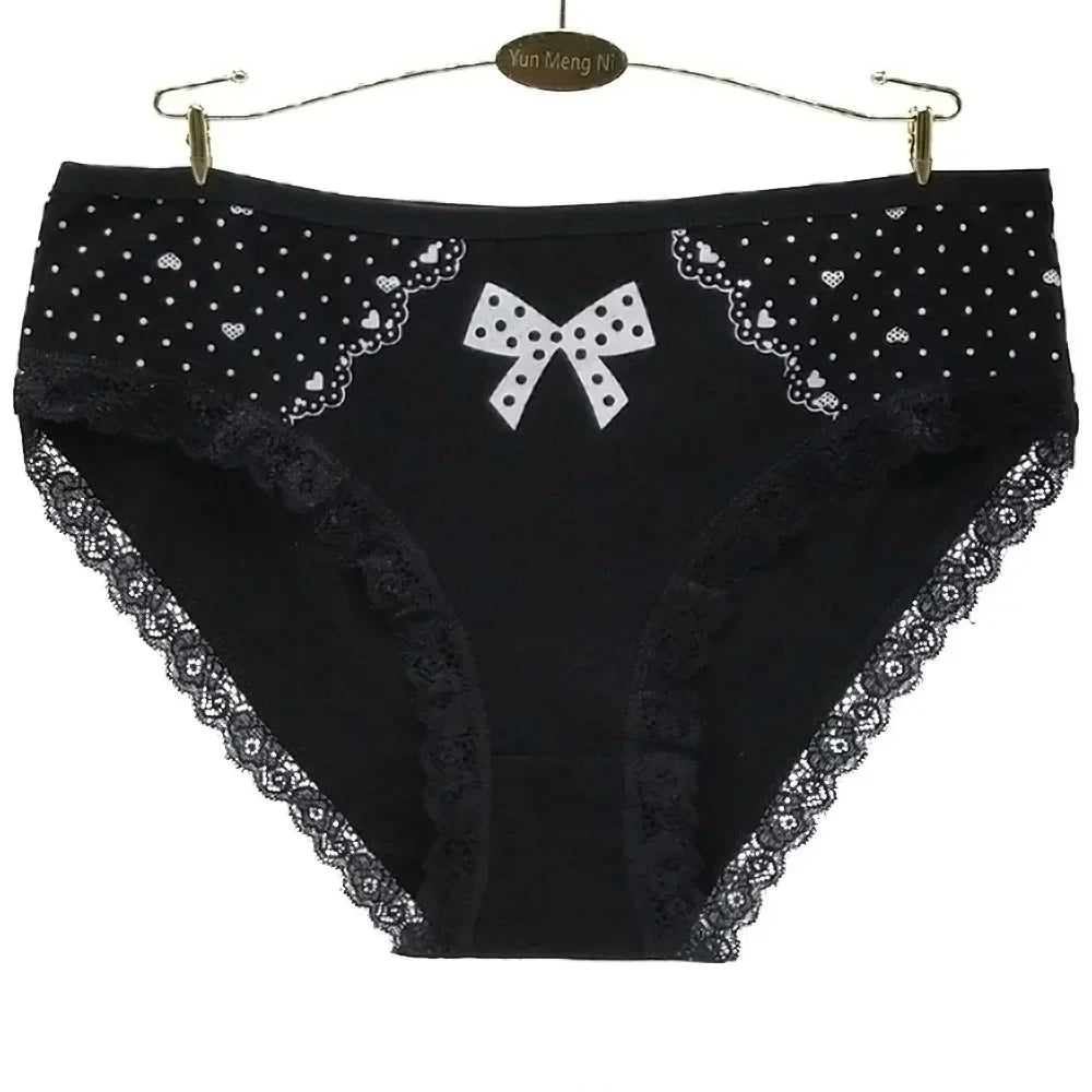 Cotton Panties Plus Size Underwear Women Briefs High Waist Panty Woman Lingerie Lady Girl Intimate 4XL 3XL 2XL 6 Pieces/Lot