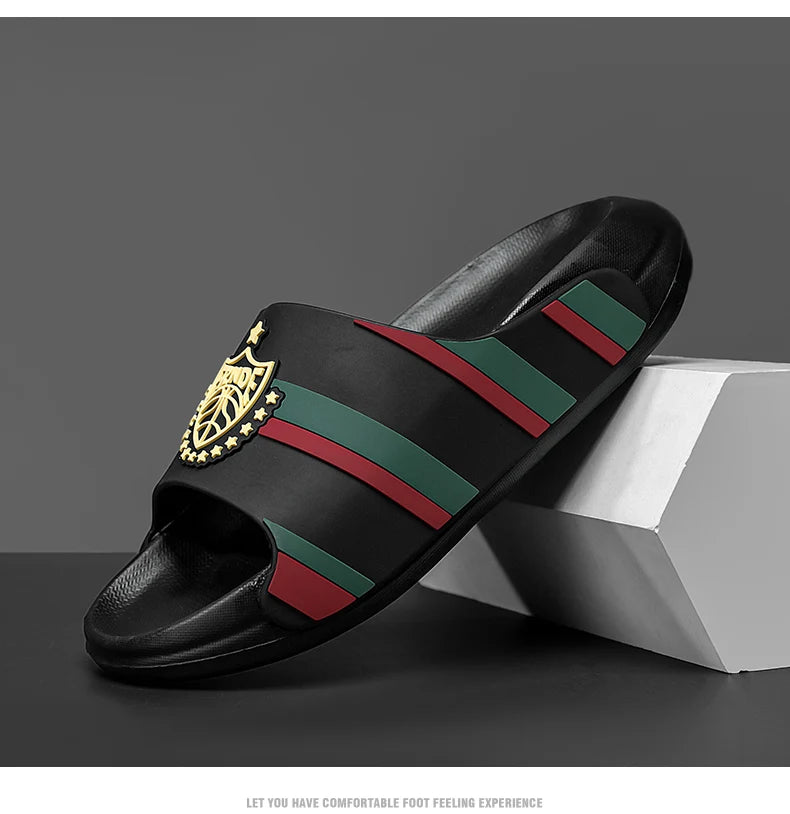 Fashion Designer Slippers For Men Women Summer Casual Men's Slides Outdoor Beach Slippers Lightweight Women's Platform Sandals