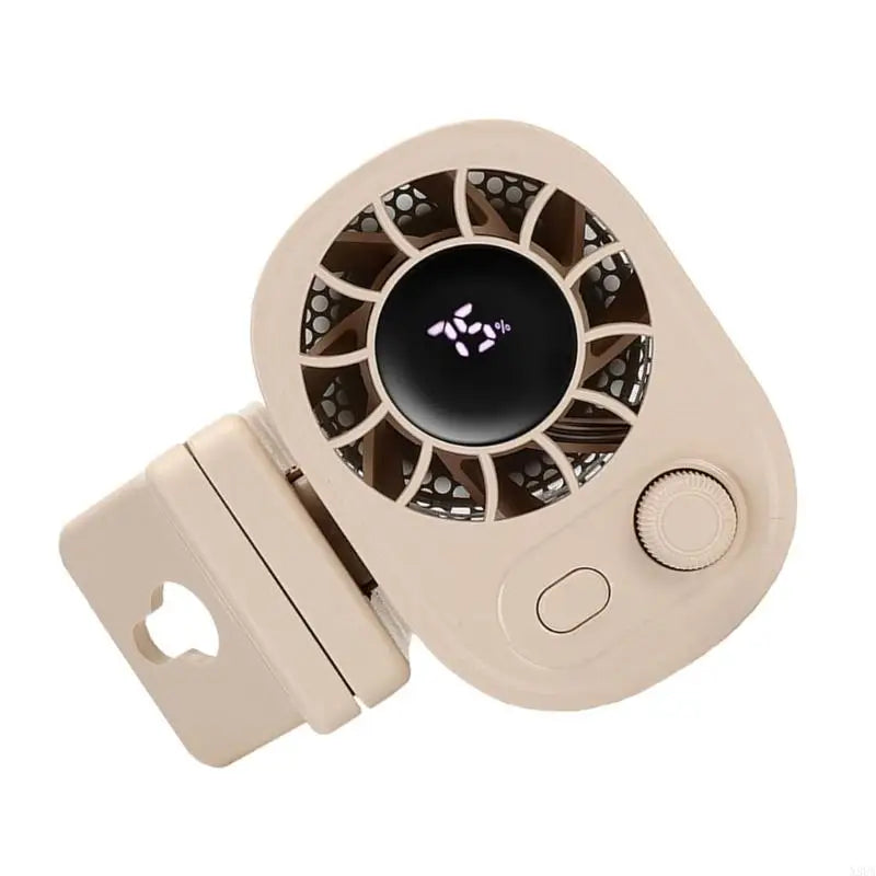 N3UA Strong Clamp Desk Fan Rechargeable Camping Fan Battery LED Display 100 Speeds Adjustable Quiet Cooling Device for Desk