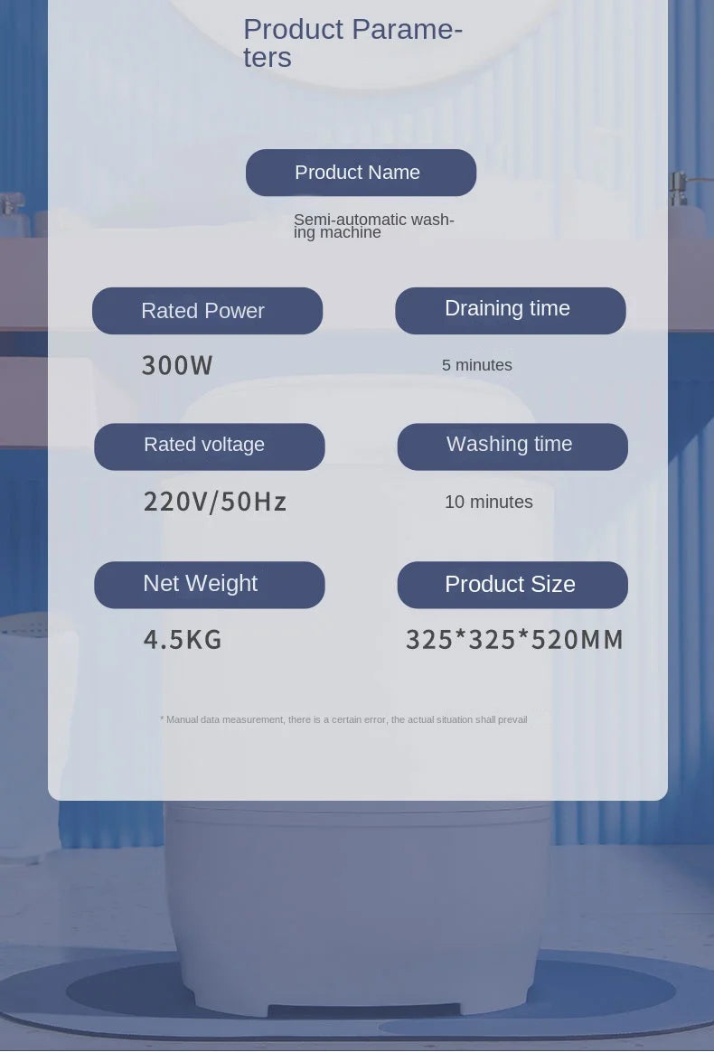 Washing Machine Portable Automatic Washing Machine Household Small Washing Integrated Underwear Sock Fantastic