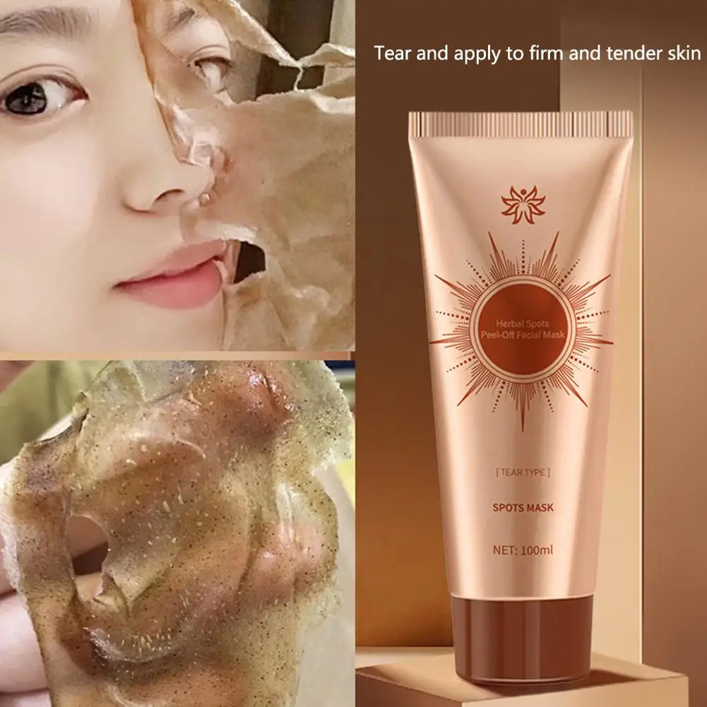 Pack of 2 Spots Blemish Clearing Peel Off Mask Anti-Blemish Freckle Glowing Mask Tear-Off Face Mask Moisturizing Pore Tightening