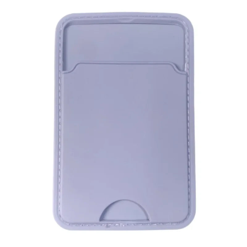 New Phone Wallet Stick on Credit Card Holder Phone Pocket for All Solid Colour Back Cards Holder Phone Card Holder Wallet Case