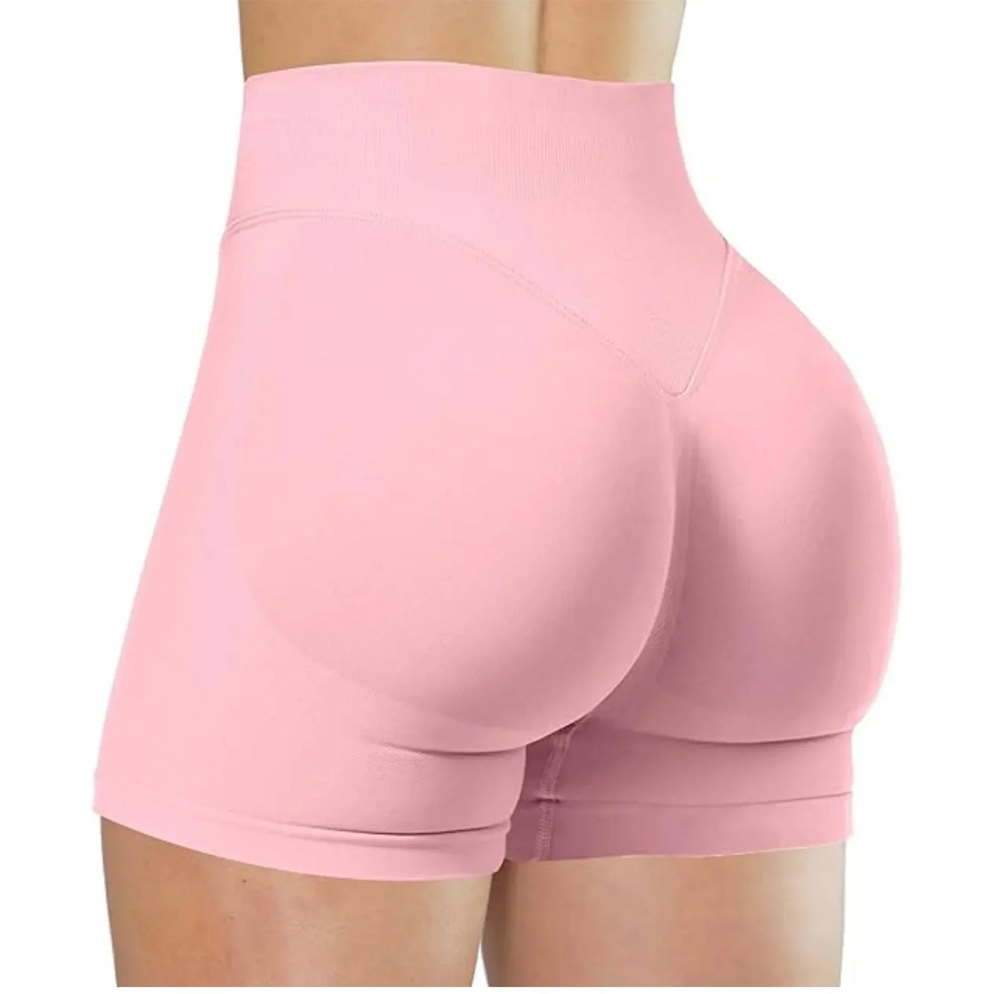 Gym Women's Summer Yoga Shorts High Waist and Hip Lifting Tight and Sexy Solid Color Shorts Fitness Yoga Exercise Leggings