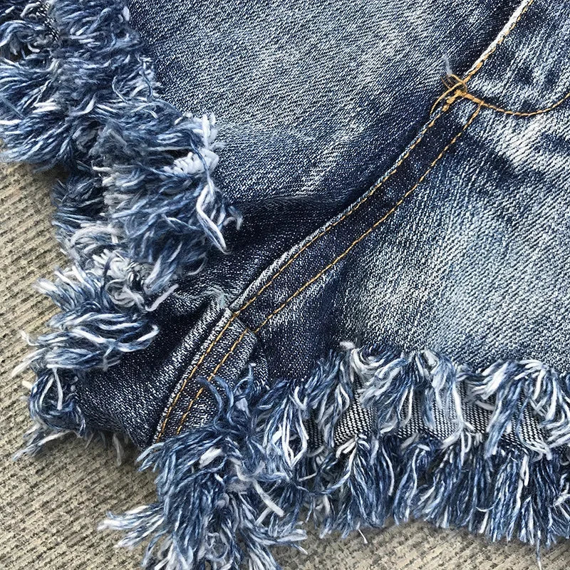 2025 Summer New Women Sexy High Waist Denim Short Jeans Booty Shorts Женские Шорты
