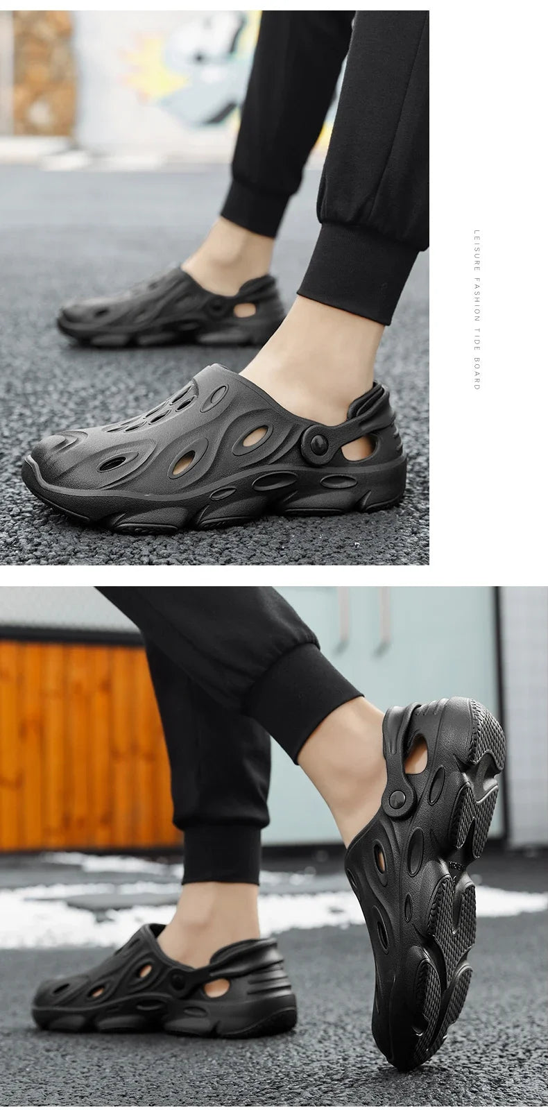 Summer Men Sandals Light EVA Men's Casual Shoes Hole Shoes Clogs Lovers Home Garden Outdoor Male Beach Flat Slippers Big Size 49