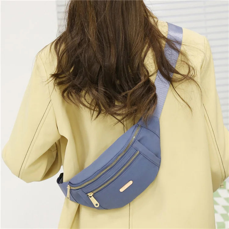 Women Waist Bags for Women Oxford Leisure Color Chest Bag Shoulder Crossbody Waist Bags Handbags Female Messenger Belt Bags