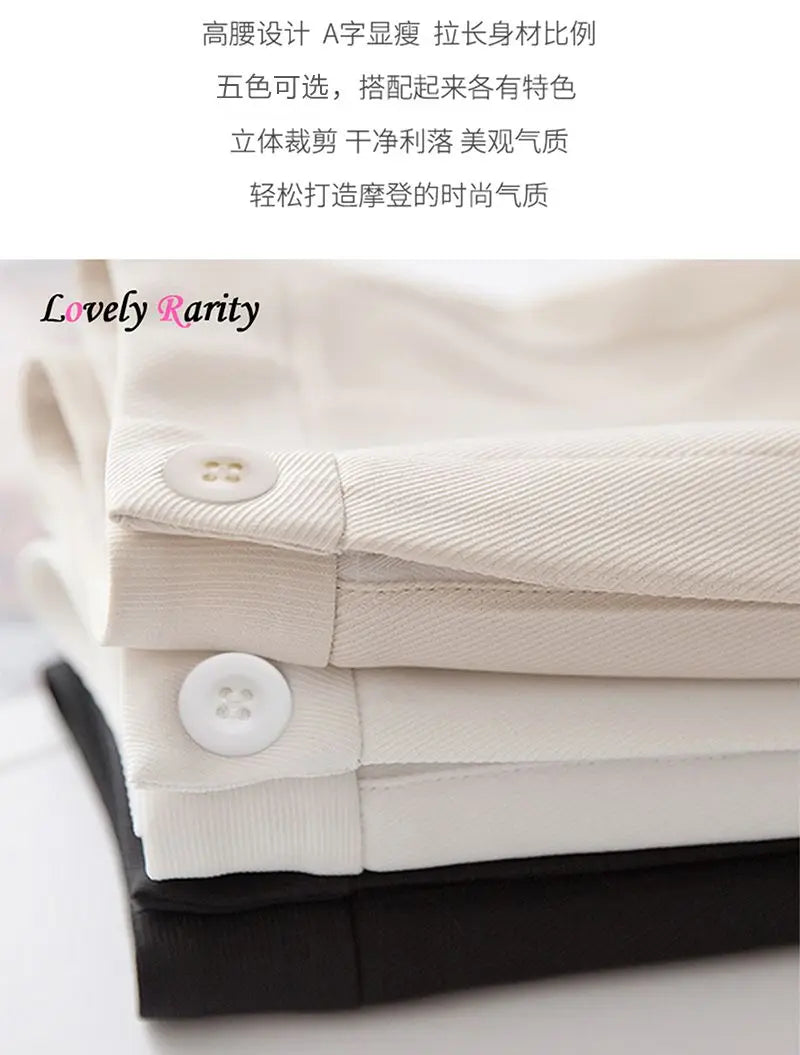 Koreon Fashion Women Suit Shorts Summer Streetwear Office Lady High Waist Solid All-match Loose New Casual Sports Short Pants