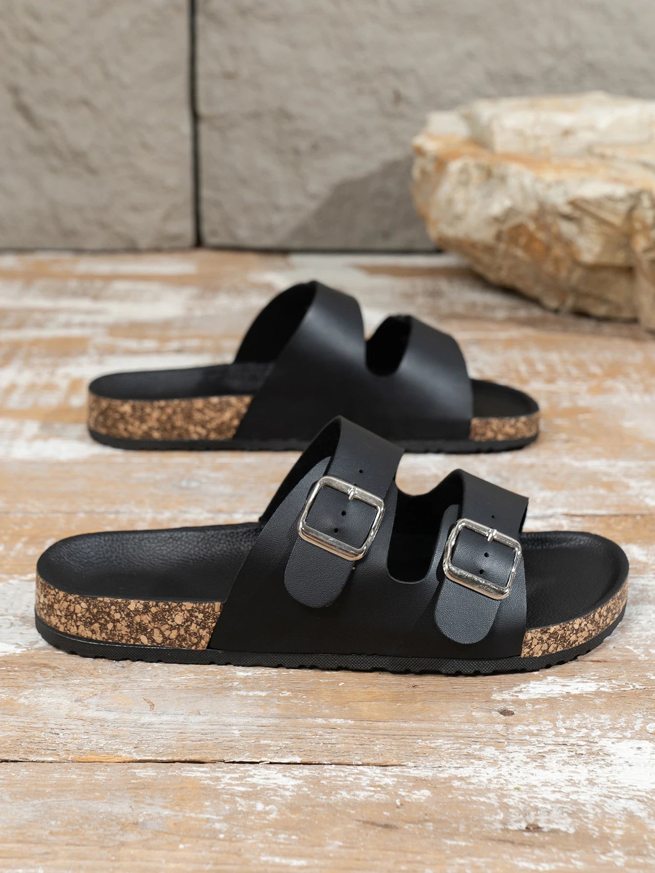 Men's Fashionable Slippers, Thick-Soled, Wear-Resistant, Waterproof, Non-Slip, Lightweight, Comfortable, Casual Sandals