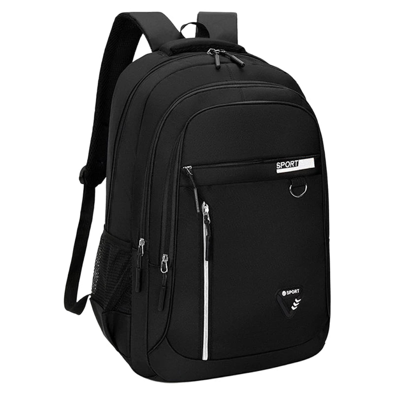 Neutral style backpack for men and women, simple and elegant, large capacity, double shoulder, suitable for travel.