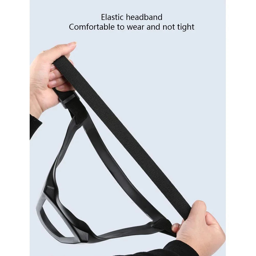 Highdefinition Protective Goggles Full Face Protection Transparent Riding Goggles Antispray Antidust Antifog And Antiwind Mask