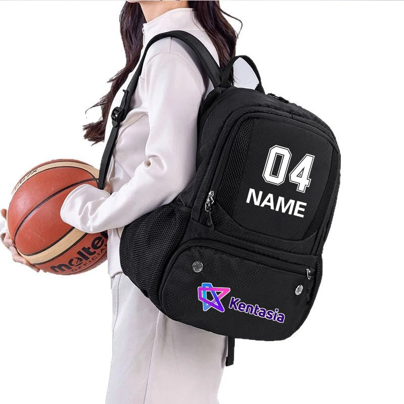 Custom Sports Basketball Bag Backpack Football Training Backpack Logo Volleyball Storage Bag Team Match Printed Logo Number