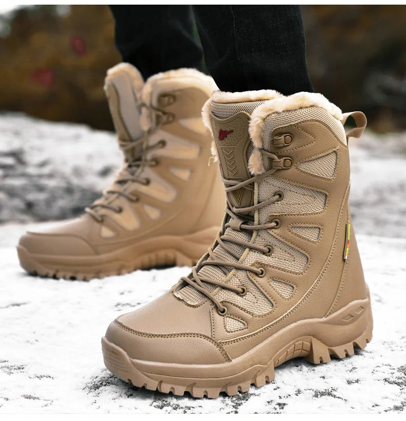 Men Tactical Boots Brand Climbing Shoes Waterproof Outdoor Ankle Male Breathable Women Motorcycle Casual Hiking Shoes Size Boot