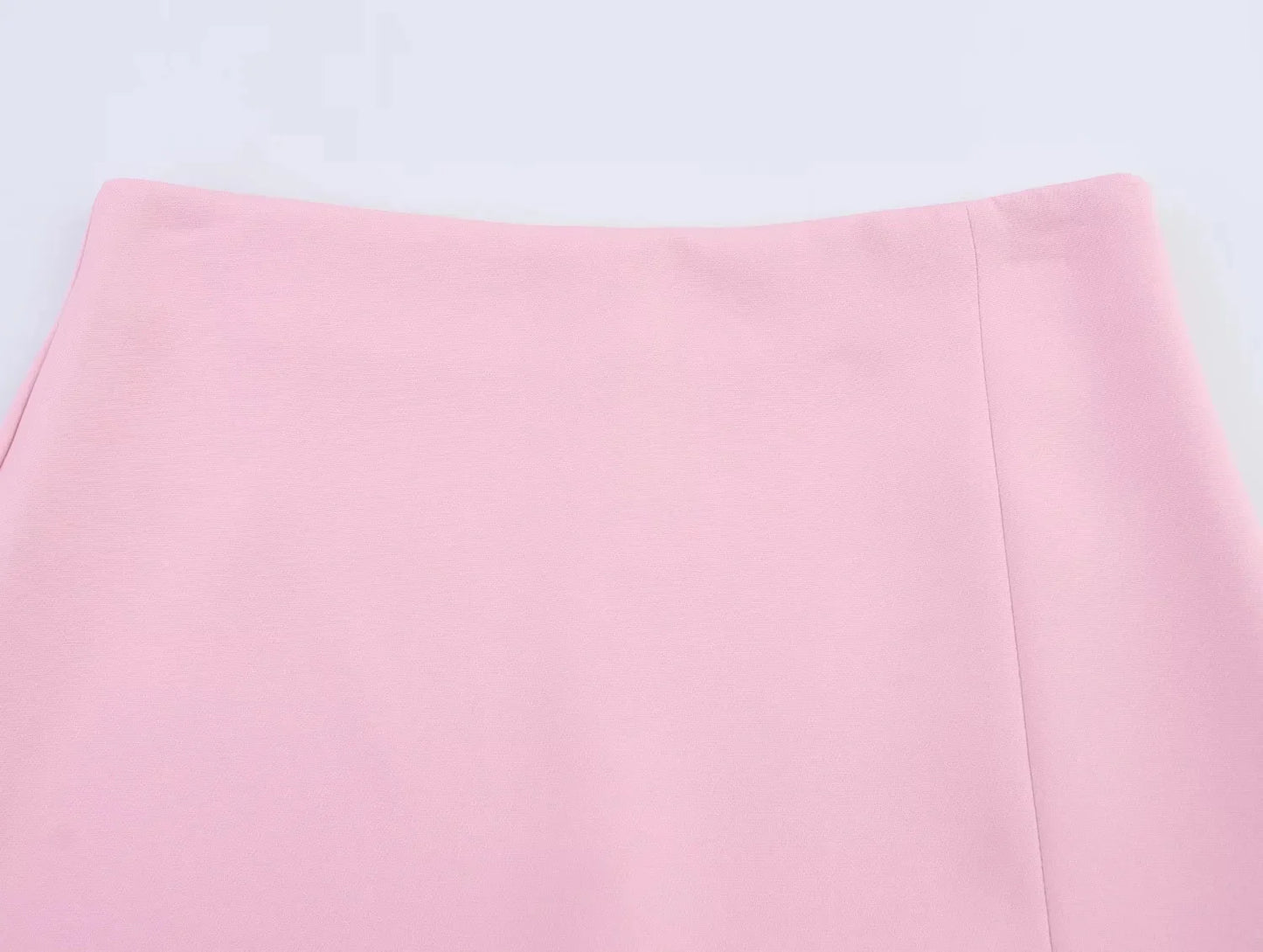 TRAFZA Casual Chic Butter Yellow Women Shorts Skirt Solid Zipper Shorts Skirt Fashion 2025 Spring Summer Elegant Holiday Shorts