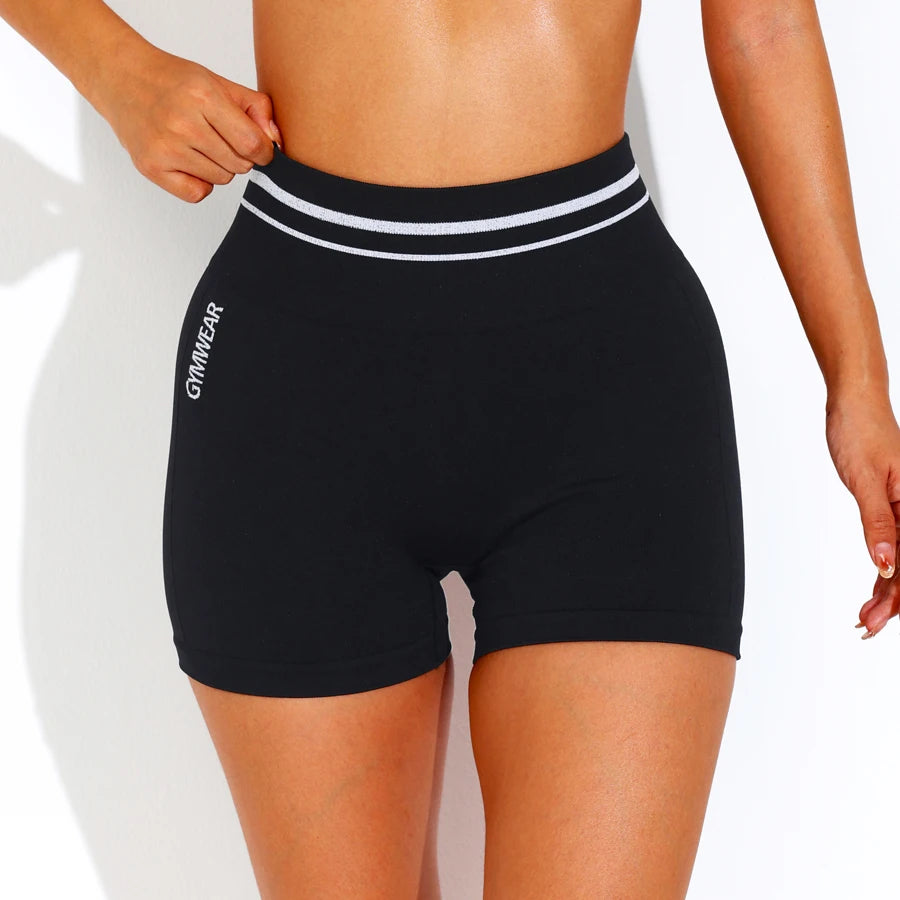 Women High Waist Yoga Shorts Workout Leggings Fitness Sportswear Gym Running Activewear Tummy Control Breathable Sports Clothing