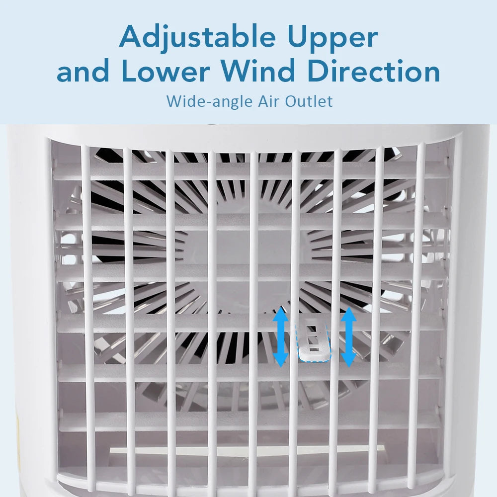 Water cooling fan humidification spray fan small air conditioning office fan home desktop water replenishment humidifier