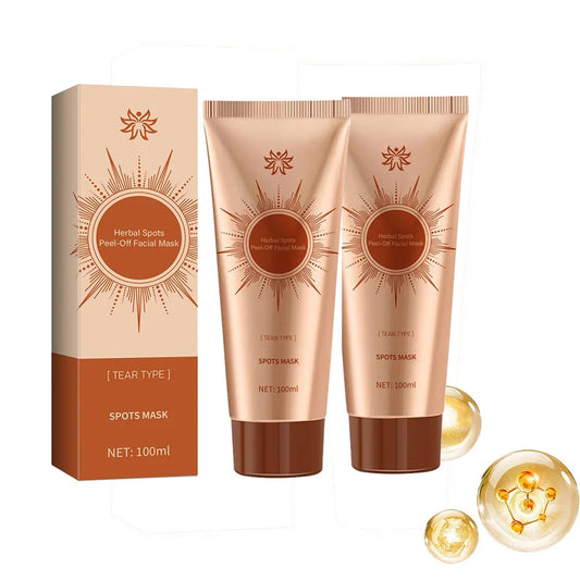 Pack of 2 Spots Blemish Clearing Peel Off Mask Anti-Blemish Freckle Glowing Mask Tear-Off Face Mask Moisturizing Pore Tightening