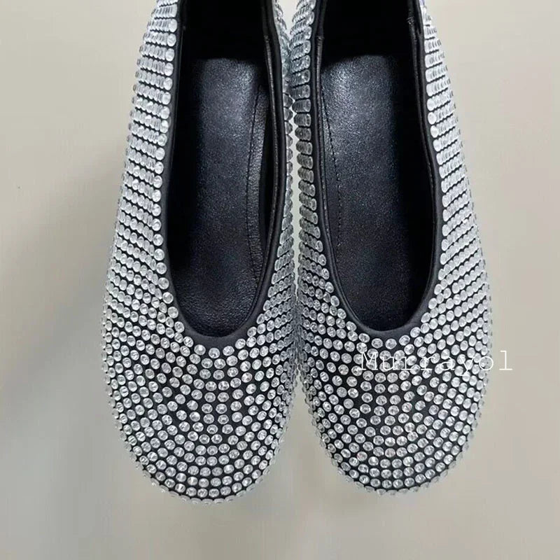 New Round Toe Mesh Breathable Mary Jane Shoes Women Solid Color Flat Shoes Summer Leisure Vacation Single Shoes Loafers