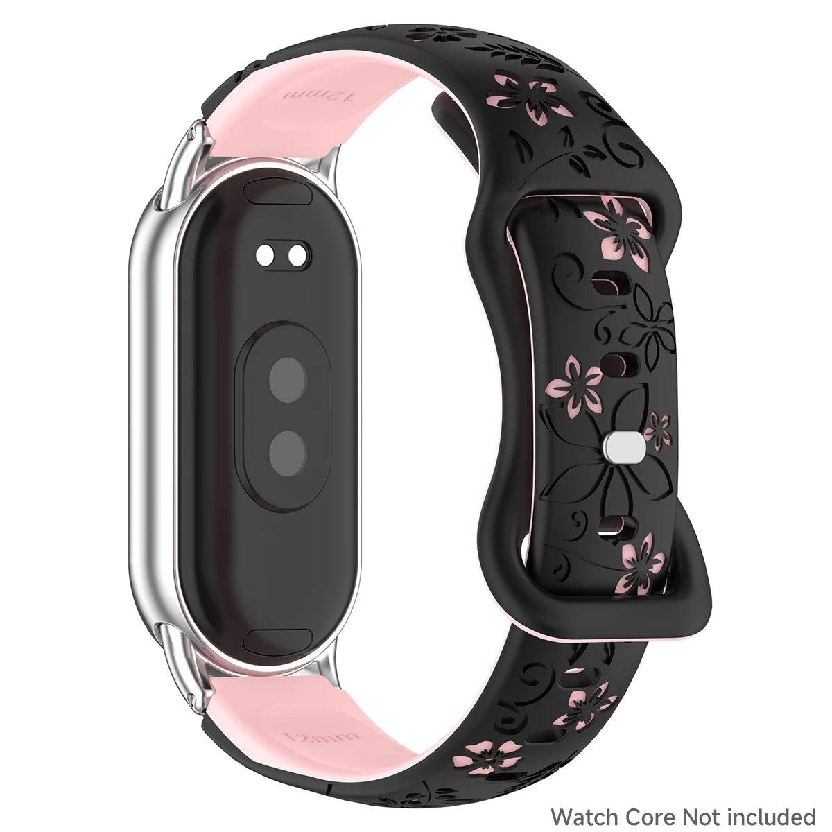 Women Silicone Flower 3D Engraved Bracelet for Xiaomi Band 9 NFC Smart Watch Breathable Watchband for Xiaomi Band 8 NFC strap