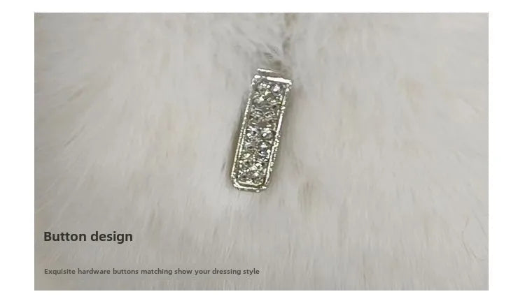 Faux Mink Fur Coat for Women,Covered Button Jackets,Hooded Overcoat,Female Clothes,Thicken Warm,Winter,New, 2025