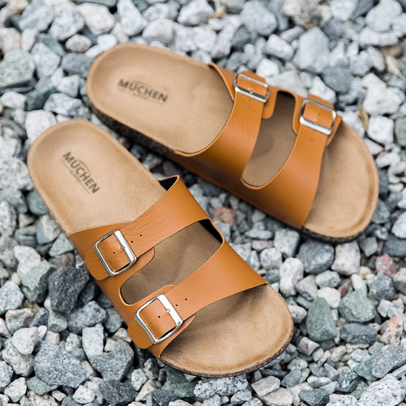 2025 new Birken slippers men's and women's classic cork flip-flops cross-border foreign trade couple out slippers