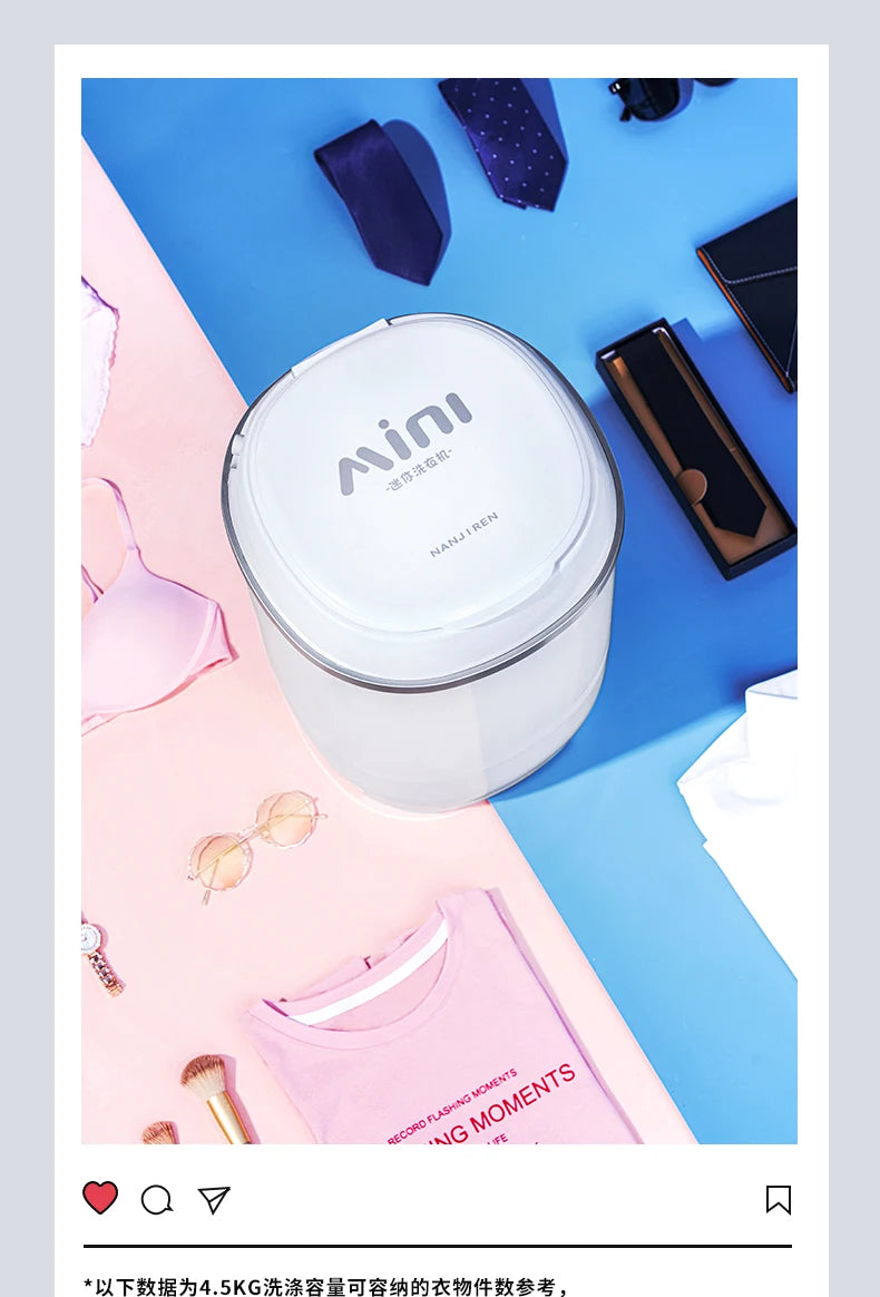 Washing Machine Portable Automatic Washing Machine Household Small Washing Integrated Underwear Sock Fantastic