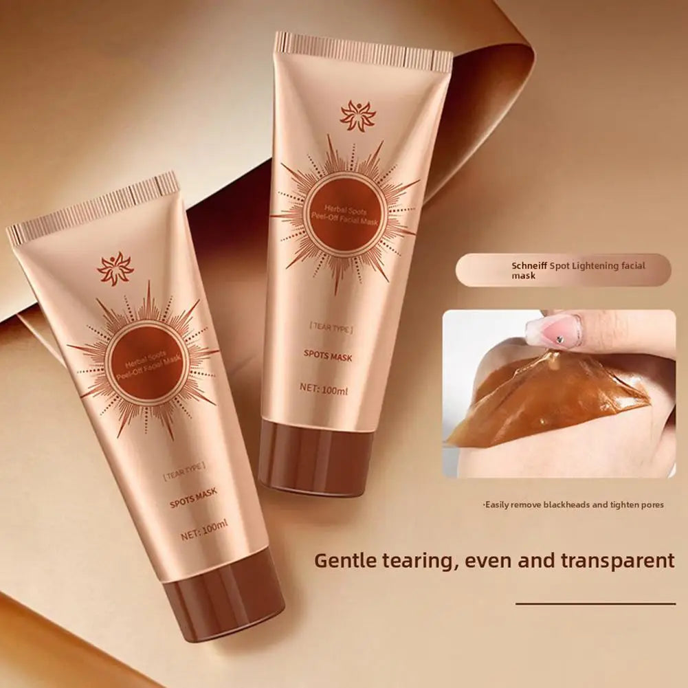 Pack of 2 Spots Blemish Clearing Peel Off Mask Anti-Blemish Freckle Glowing Mask Tear-Off Face Mask Moisturizing Pore Tightening