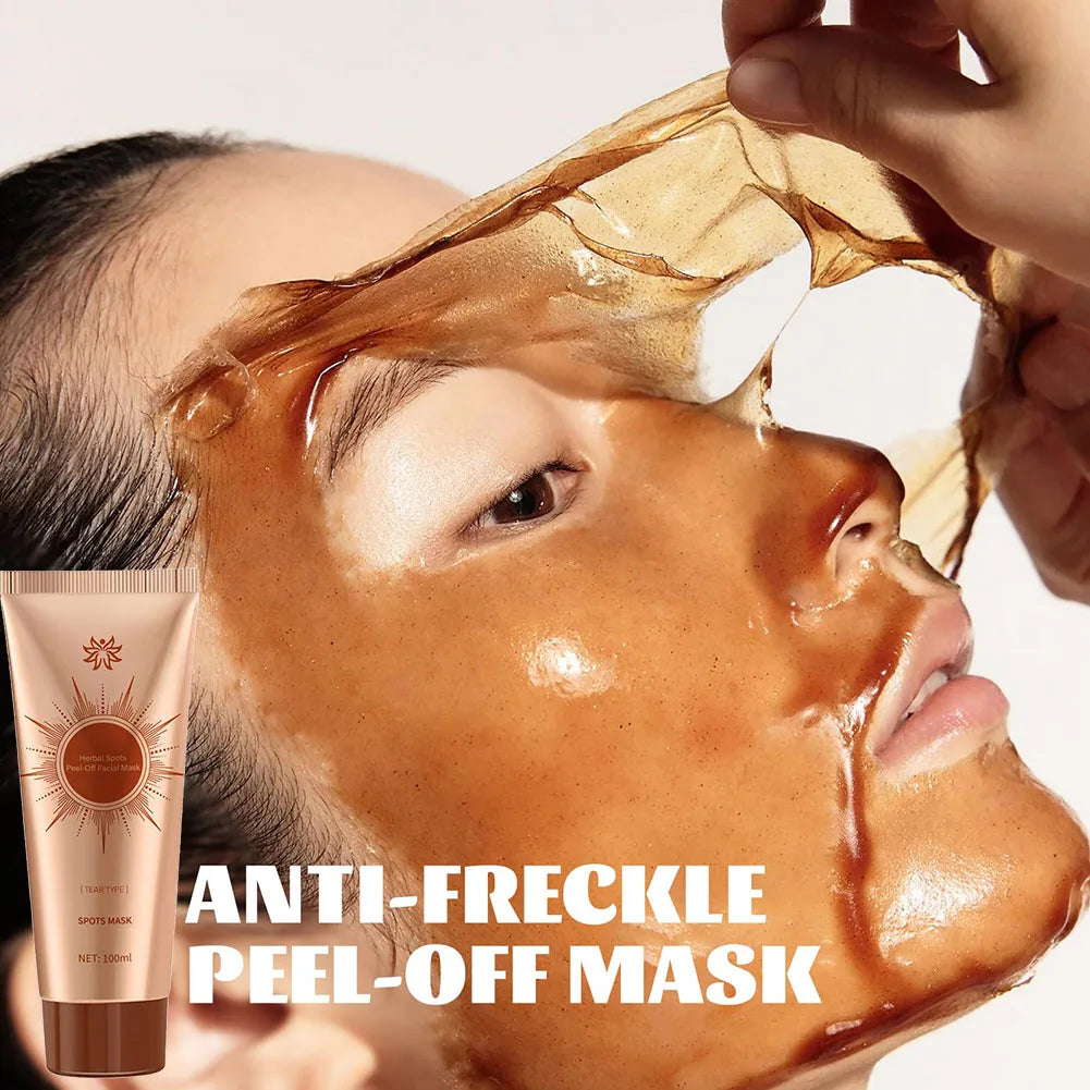 Pack of 2 Spots Blemish Clearing Peel Off Mask Anti-Blemish Freckle Glowing Mask Tear-Off Face Mask Moisturizing Pore Tightening