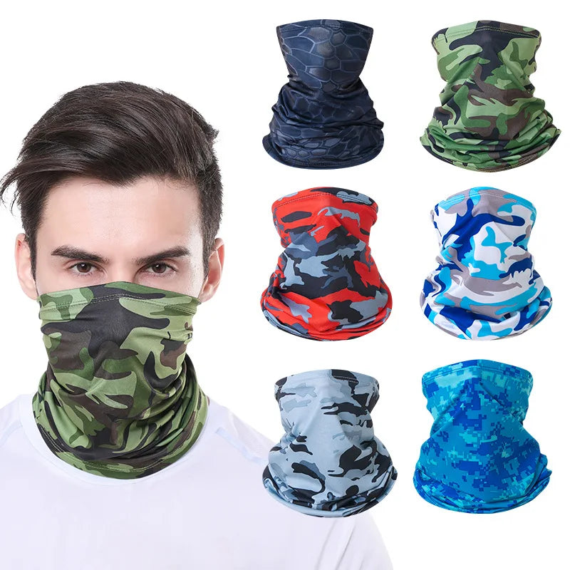 Outdoor Bandana Scarf Seamless Balaclava Buffs Neck Warmer Cycling Motorcycle Windproof Scarf Sun Protection Fishing Face Mask