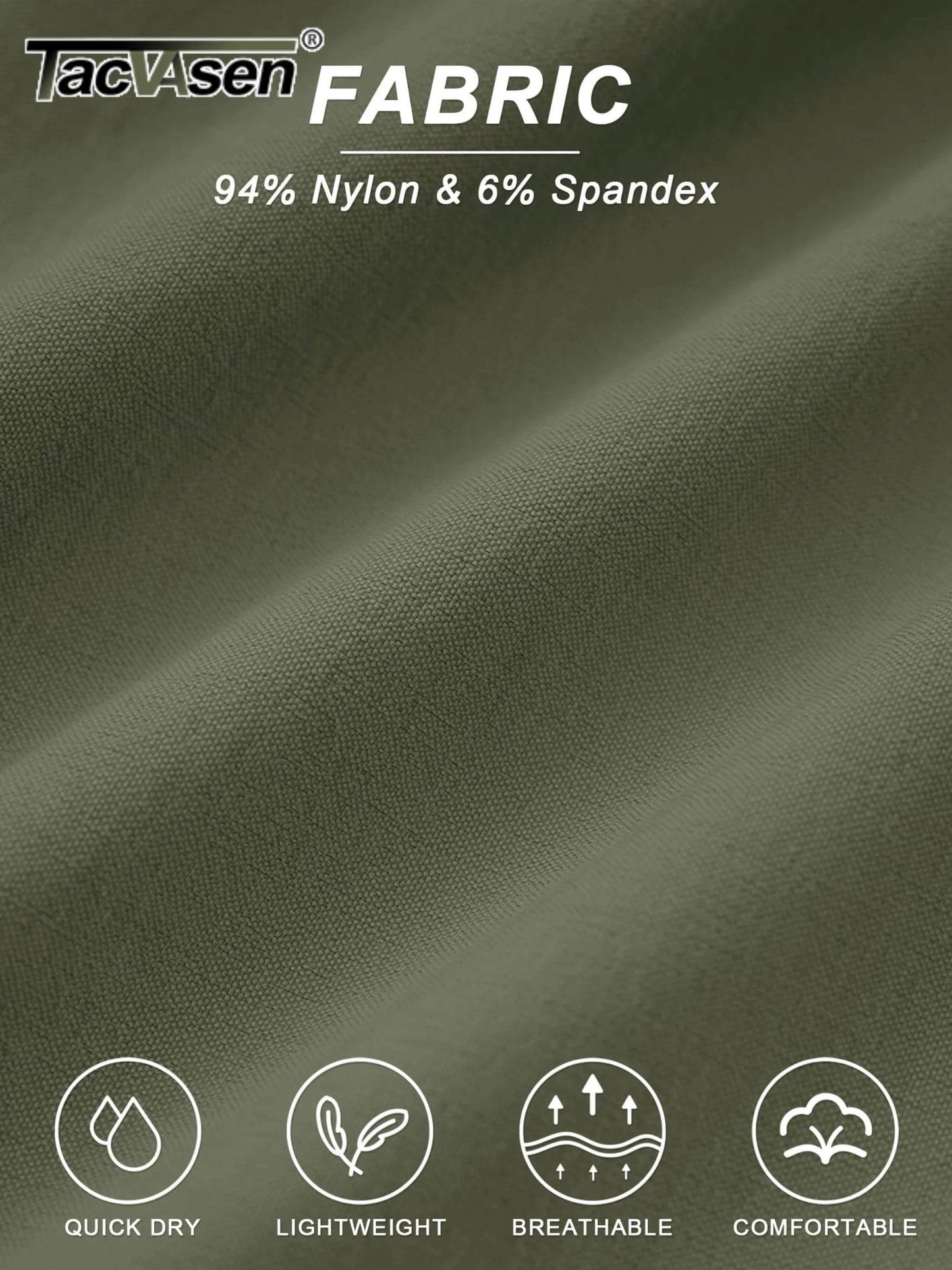 TACVASEN Quick Dry Hiking Cargo Shorts Womens Summer Outdoor Athletic Short Pants Elastic Waist Drawstring 4 Pockets Gym Shorts