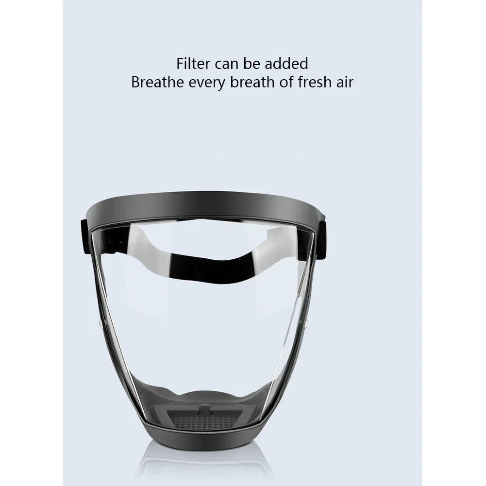 Highdefinition Protective Goggles Full Face Protection Transparent Riding Goggles Antispray Antidust Antifog And Antiwind Mask