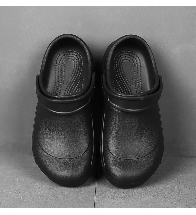 Jumpmore Safety Shoes Non-slip Oil-resistant Men Shoes Wet Places Hospital Working Shoes Kitchen Bathrooms Shoes Size 38-48