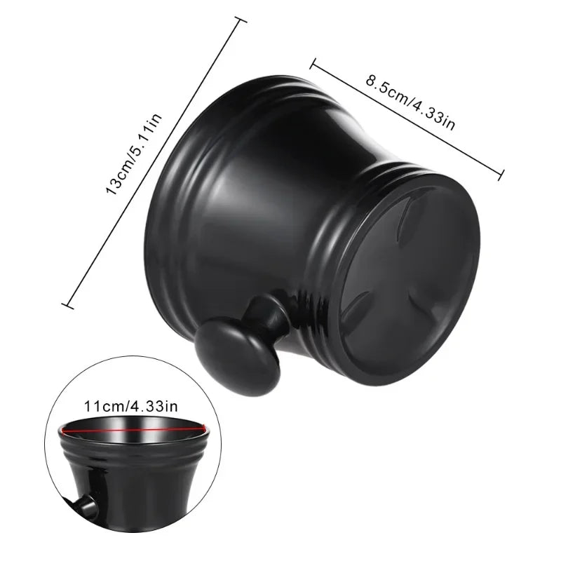 Razor Shaving Bowl Men's Only Ceramic Razor Bowl with A Professional Soap Cup Handle for Home Beauty Salons.