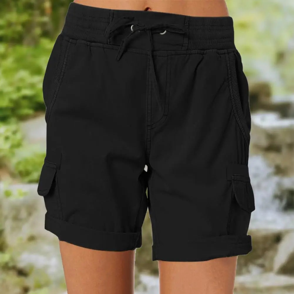 Fashion Queen Printed Women's Cargo Shorts Stretch Golf Active Shorts Work Outdoor Summer Shorts with Pockets