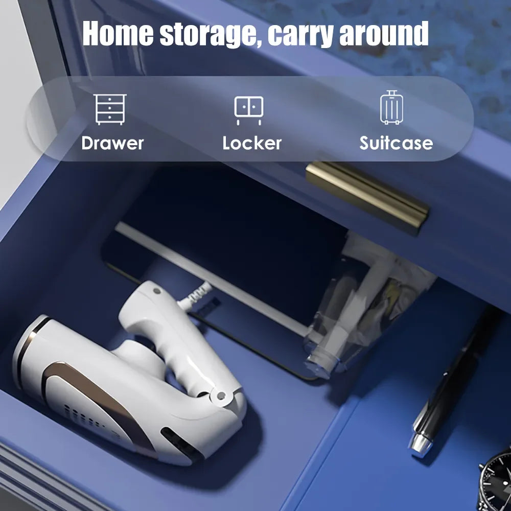 Handheld Garment Steamer for Clothes 1600W Powerful Electric Steam Iron Foldable Portable Traveling Clothes Steamer Home