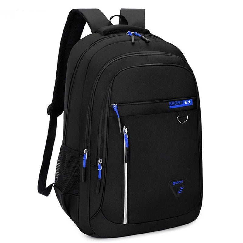 Neutral style backpack for men and women, simple and elegant, large capacity, double shoulder, suitable for travel.