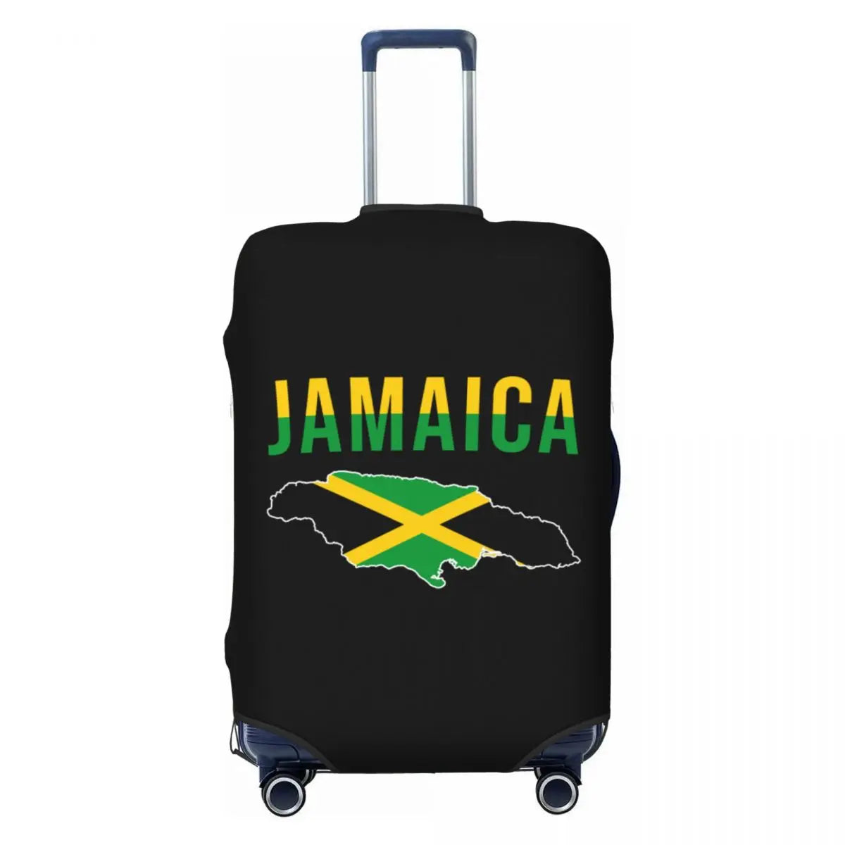 Custom Cute Jamaica Rasta Judah Lion Rastafari Flag Luggage Cover Protector Dust Proof Travel Suitcase Covers