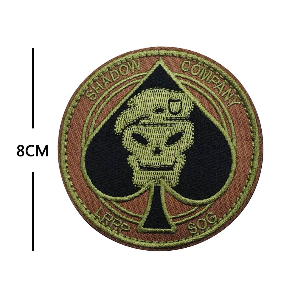 Call of Duty Ghost Mask Armband  16 COD16 19 Shadow Team Morale Emblem Tactical Accessories Embroidered Patches Backpack Sticker