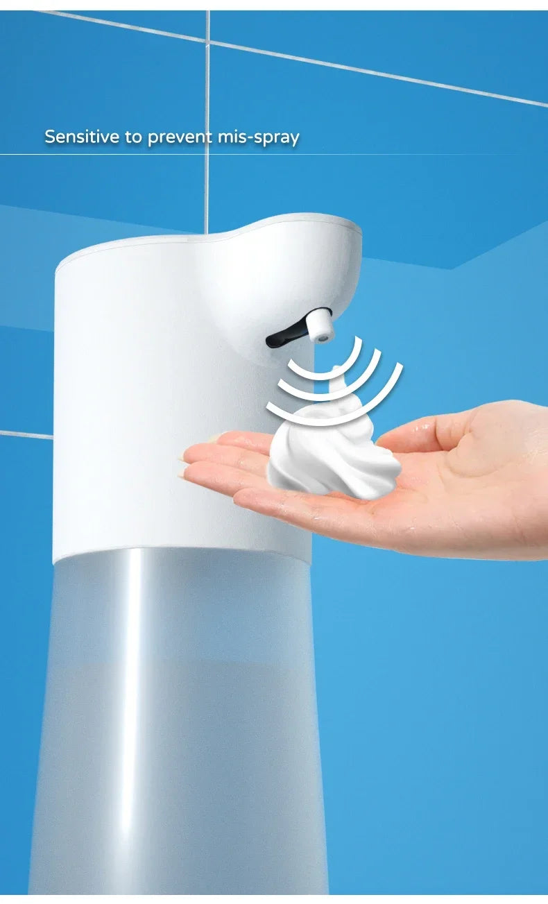 Automatic Sensor Foam Dispenser Touchless Type-C Charging Capacity Smart Liquid Soap Dispenser Infrared Sensor Soap Dispenser