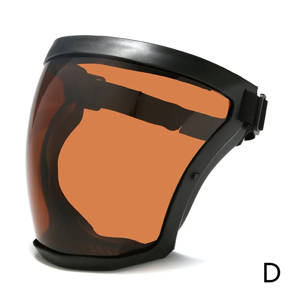 Highdefinition Protective Goggles Full Face Protection Transparent Riding Goggles Antispray Antidust Antifog And Antiwind Mask