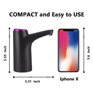 Portable 5-Gallon Water Dispenser with USB Charging Automatic Electric Pump for Home Office Outdoor Use