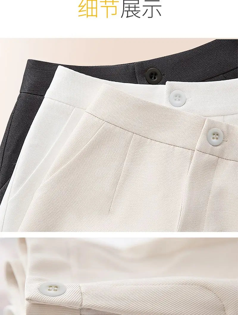 Koreon Fashion Women Suit Shorts Summer Streetwear Office Lady High Waist Solid All-match Loose New Casual Sports Short Pants