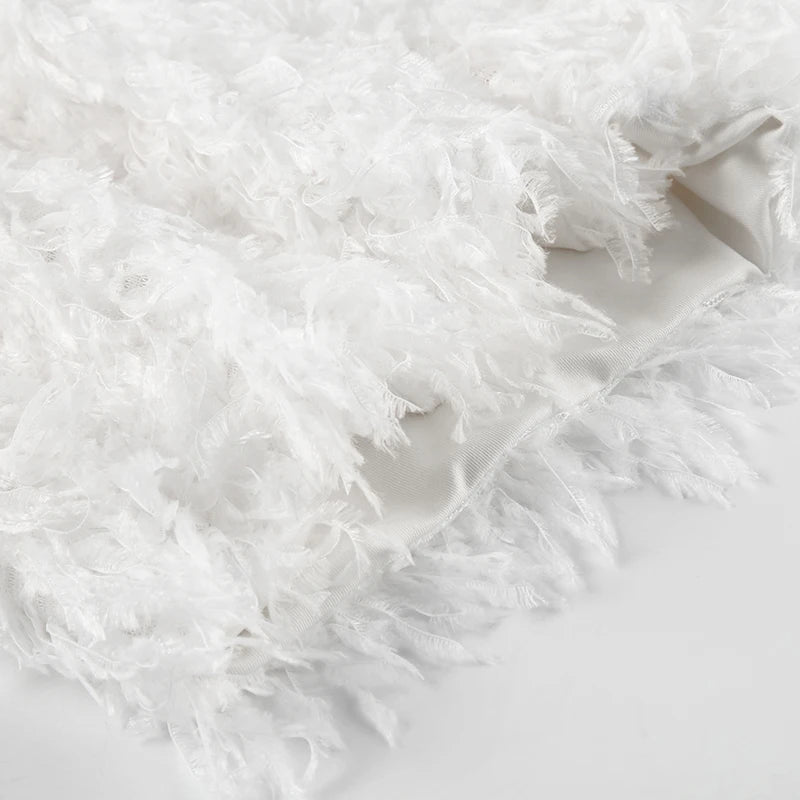 Faux Fur Solid Knitted Women’s Short Chic Y2K Skinny Simple Low Waist Autumn Winter Design Basic Pants